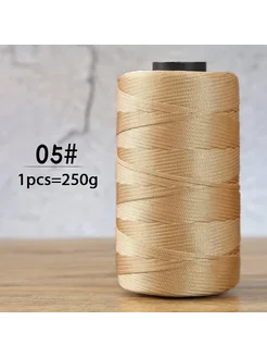 Нет бренда Пряжа для вязания крючком 250г, полиэстер, летняя 05 Golden