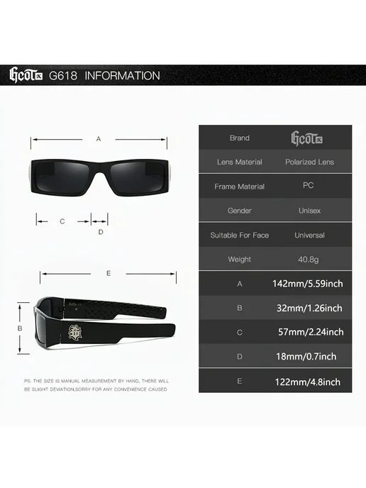 Gcotx Солнцезащитные очки 618 White2, белый, фото 4