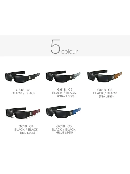 Gcotx Солнцезащитные очки 283 Black1, Черный, черный, фото 3