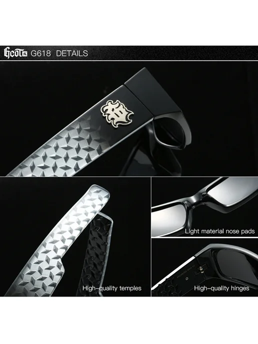 Gcotx Солнцезащитные очки 283 Black1, Черный, черный, фото 5