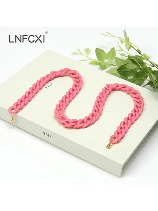 LNFCXI Цепочка для маски и очков, розовый 3, розовый