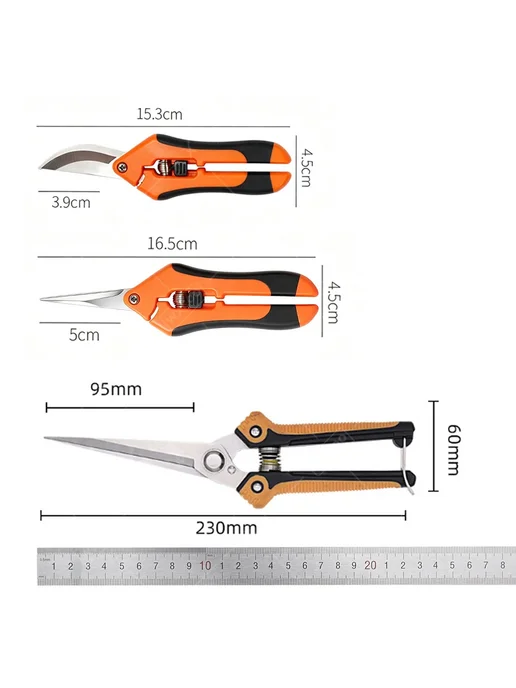Нет бренда Профессиональные секаторы из нержавеющей стали 2PCS-BC, вариант, фото 7