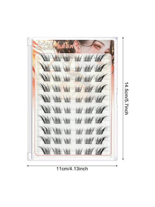 Нет бренда 3D Накладные Ресницы для Косплея B1 60pcs, 60 шт