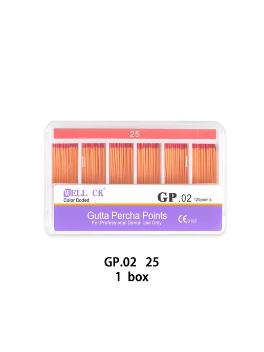 well ck Стоматологические конусы из гуттаперчи GP 02Taper Si, вариант