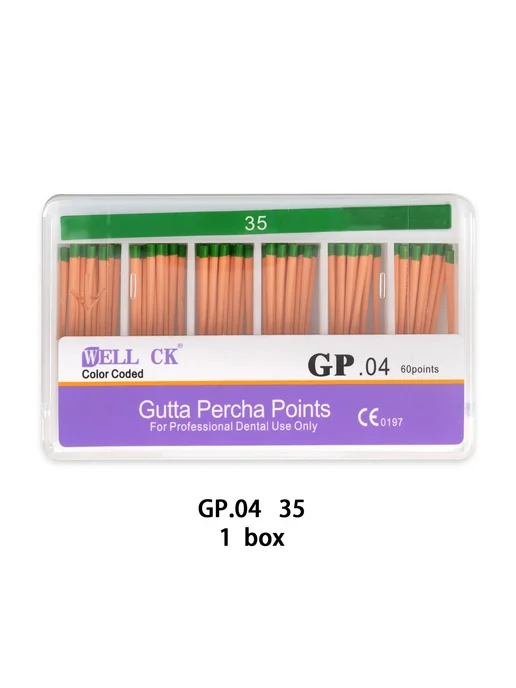 well ck Стоматологические конусы GP.04, 20 шт, 35