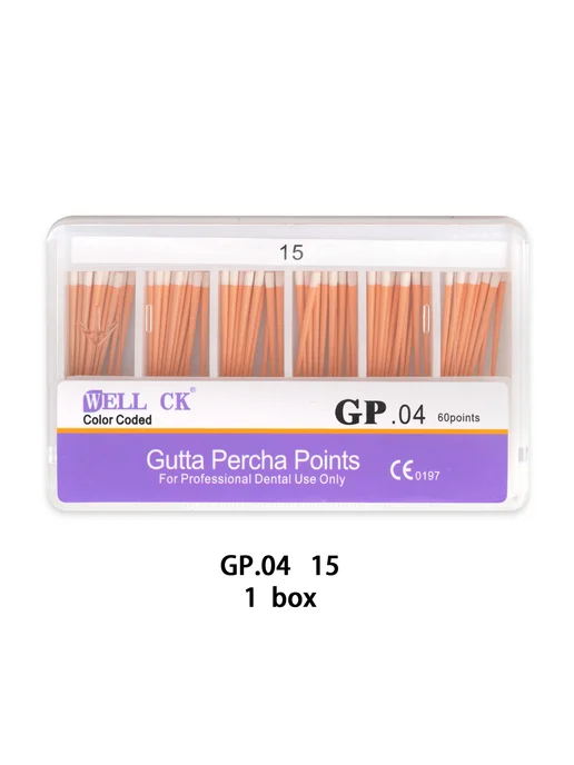 well ck Стоматологические конусы GP.04, 20 шт, 15 шт