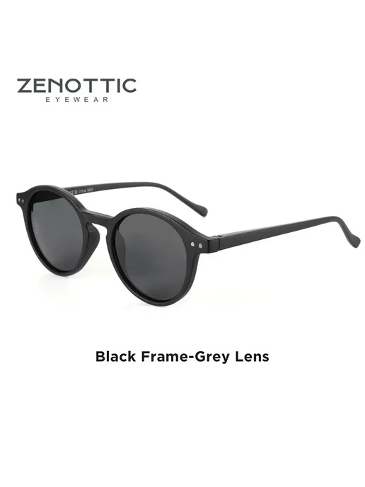 ZENOTTIC Солнцезащитные очки круглые поляризованные 005, Беж, бежевый, фото 6