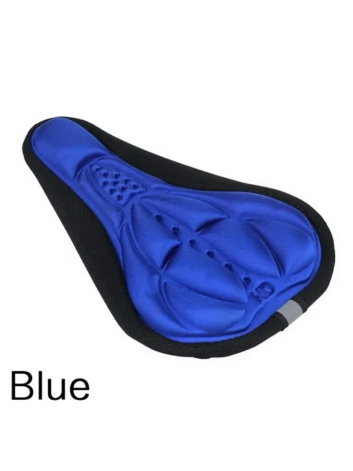 Нет бренда Велосипедное седло 3D гелевое черное Синий, blue, синий