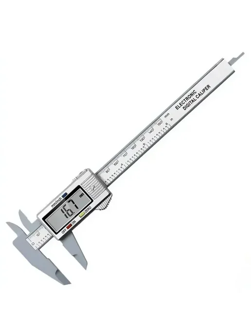 PINTUDY Цифровой штангенциркуль 150 мм electronic silver, серебристый