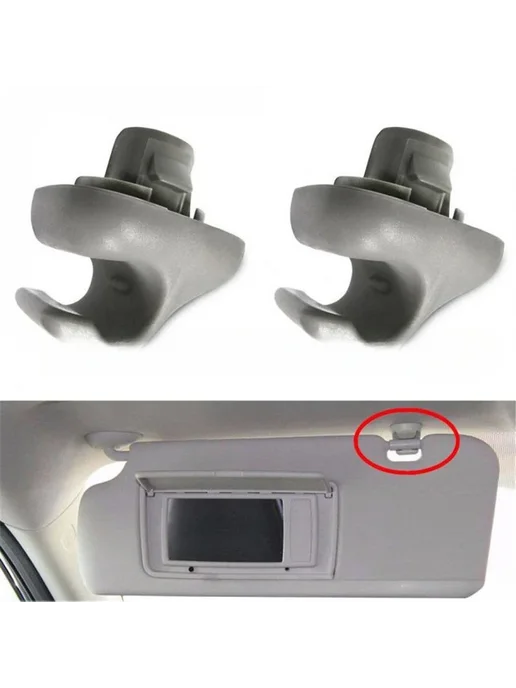 Нет бренда Крепежный Зажим Для Солнцезащитного Козырька Honda 2PC-gray, вариант, фото 4