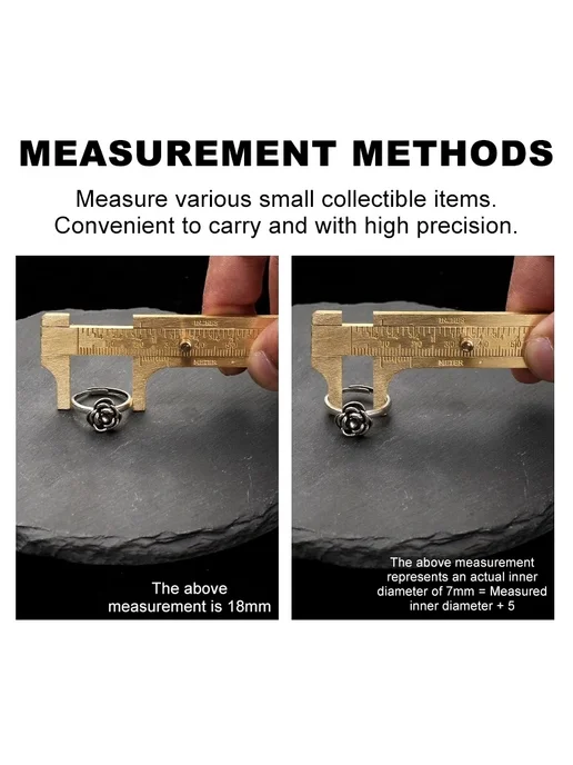 Нет бренда Штангенциркуль латунный Dual Scale D 0-120mm, вариант, фото 5