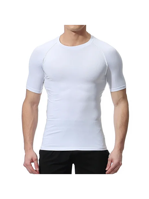 HooThreads Мужская Компрессионная Футболка для Тренировок, серый, фото 6