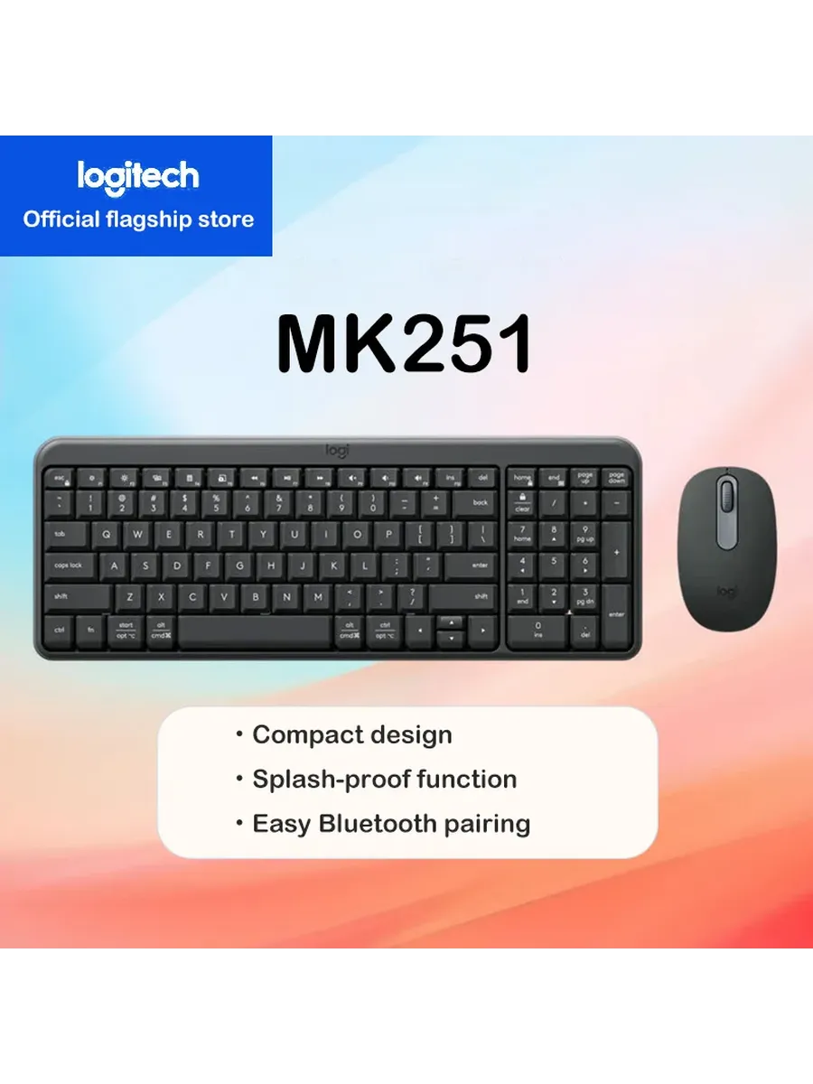 LOGITECH MK251 Беспроводная клавиатура и мышь 3412
