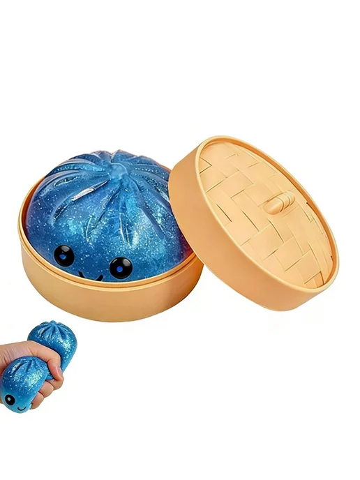 Игрушка-антистресс Пельмени, 5 цветов, с пароваркой, 5 цв.