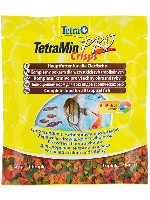 TETRA Корм для рыбок аквариумных чипсы TetraMinPro Crisps пакет12г, 12 г, фото 3