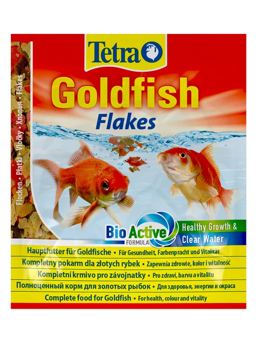 TETRA Корм для рыбок аквариумных хлопья Goldfish Floken 12 г, 12 г, фото 2