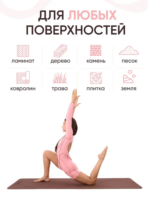 Коврик для йоги и фитнеса, вариант, фото 3