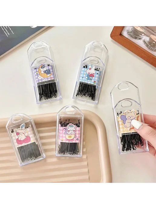 Набор из 30 заколок для волос черные HH4324 Z 30 Pcs Arc, 30 шт, фото 2