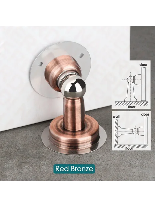 NAIERDI Дверной стопор Red bronze, красный