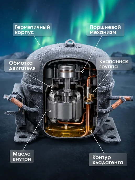 Indesit Компрессор для холодильника Jiaxipera T1114YB r600 168Вт, 170 Вт, фото 4