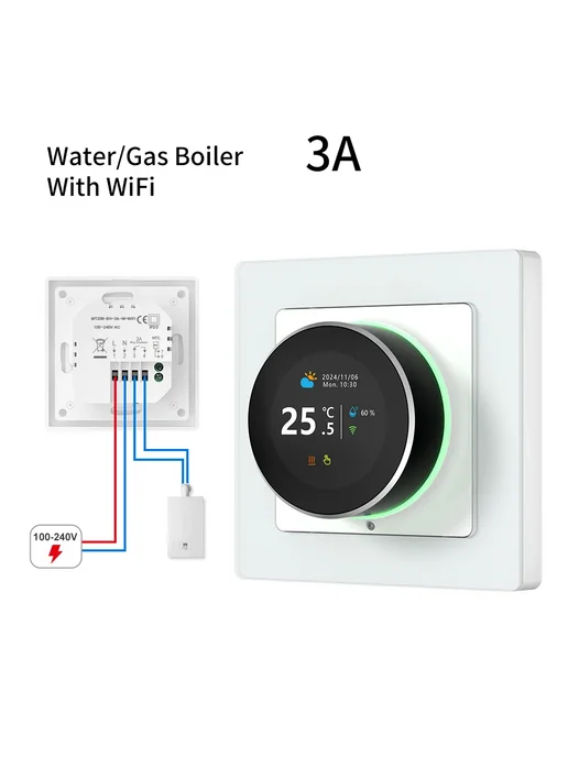 Нет бренда Умный термостат AVATTO WiFi WaterGas Boiler 3A, вариант