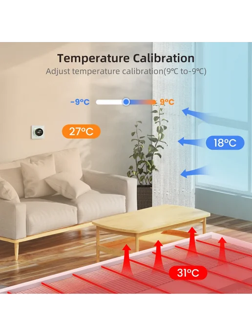 Нет бренда Умный термостат AVATTO WiFi WaterGas Boiler 3A, вариант, фото 6