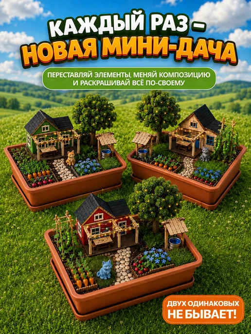 Про Растения Набор для выращивания Минисад Дача с огородом, вариант, фото 4