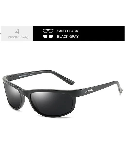 Dubery Солнцезащитные очки 2027 Black4, Черный, черный