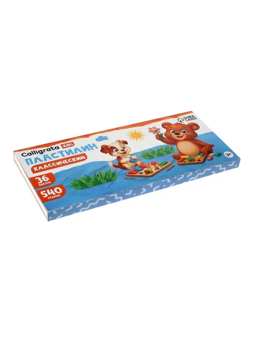 Пластилин Calligrata kids, 36 цветов, 540 г, 36 цв., 540 г, фото 6