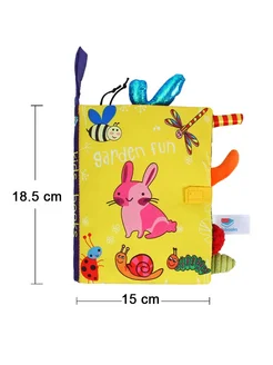 QWZ Мягкая книжка-игрушка "Garden Fun", Rabbit 550