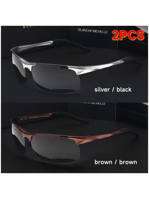 Blanche Michelle Солнцезащитные очки мужские silver black, b, черный