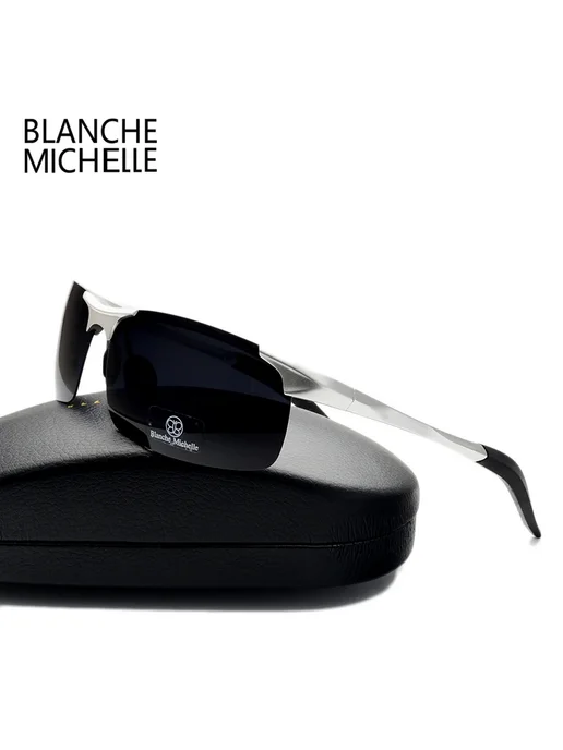 Blanche Michelle Солнцезащитные очки мужские silver black, b, черный, фото 3