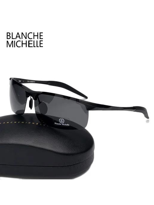 Blanche Michelle Солнцезащитные очки мужские BM8177 black brown, серый, фото 6