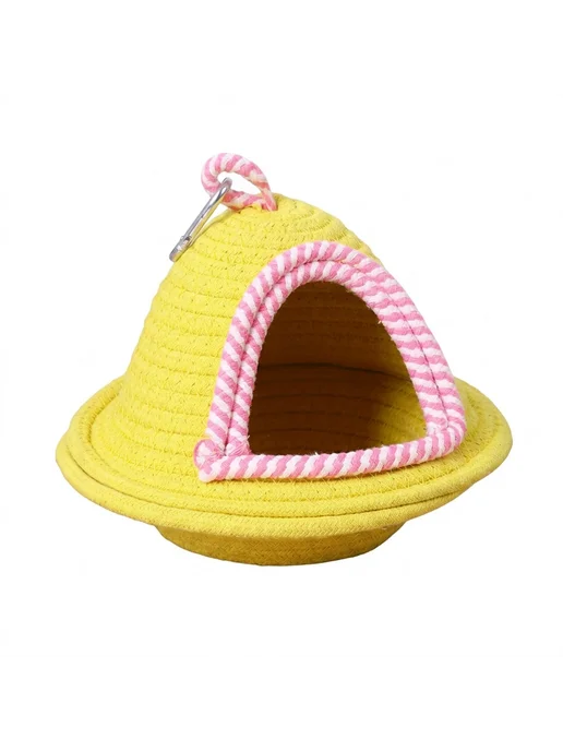Хлопковое гнездо для птиц Yellow, желтый