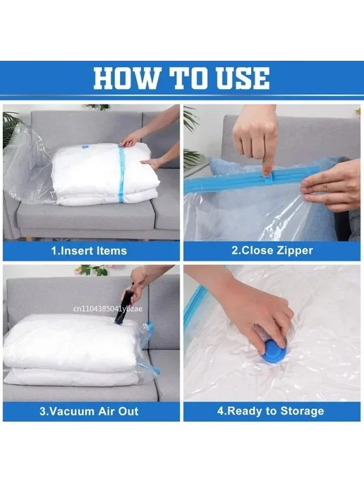 Нет бренда Вакуумные пакеты для хранения 30x50 см, 8 шт, 30x50 см, 8 шт, фото 3