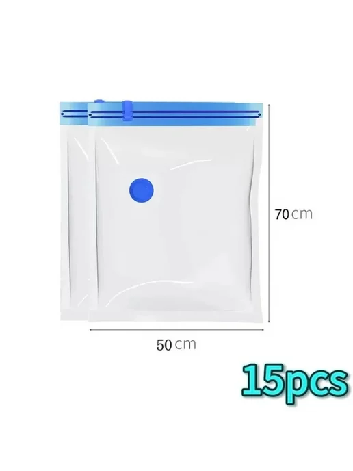 Нет бренда Вакуумные мешки для хранения 60x80 см, 10 шт, 50x70 см, 15 шт