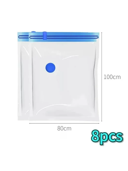 Нет бренда Вакуумные мешки для хранения 60x80 см, 10 шт, 80x100 см, 8 шт