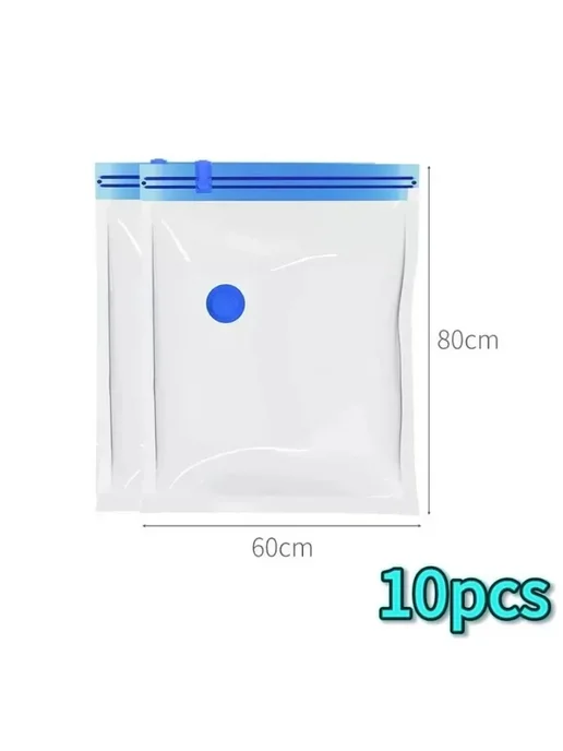 Нет бренда Вакуумные мешки для хранения 60x80 см, 10 шт, 60x80 см, 10 шт