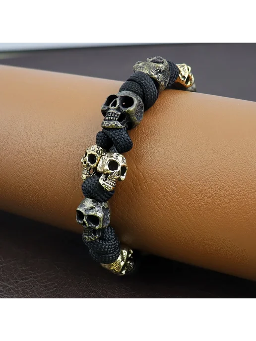 Нет бренда Готический браслет с черепом из меди Style A, вариант, фото 3
