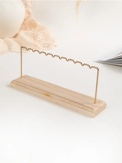 Нет бренда Подставка для украшений металлическая 22х5х15cm, вариант, фото 4