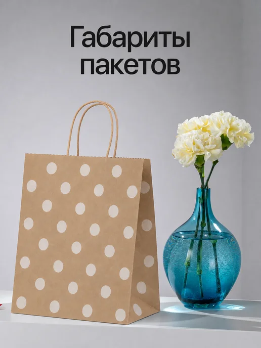 PACKING 365 Пакеты подарочные крафт бумажные с ручками набор 10 штук, вариант, фото 4