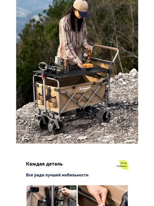 Тележка Тележка Хосино, черный, фото 21
