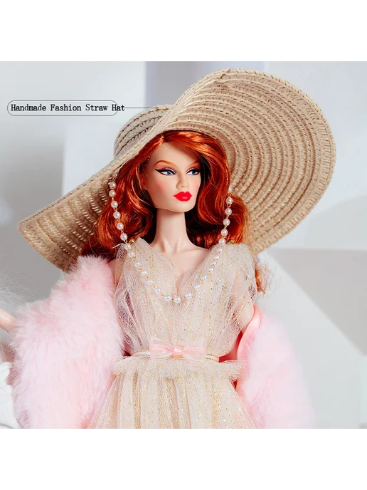 Xianxian Princess Аксессуары для кукол BJD 1 6 шапочка из шерсти и пляжная шл, вариант, фото 4