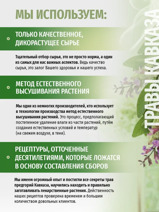 Травы Кавказа Сбор № 8-а при заболевании почек, 130 гр, 130 г, фото 7