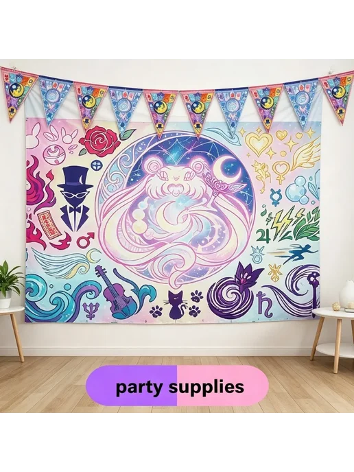 sailor moon Набор для дня рождения Spiral 6pcs, 6 шт, фото 5