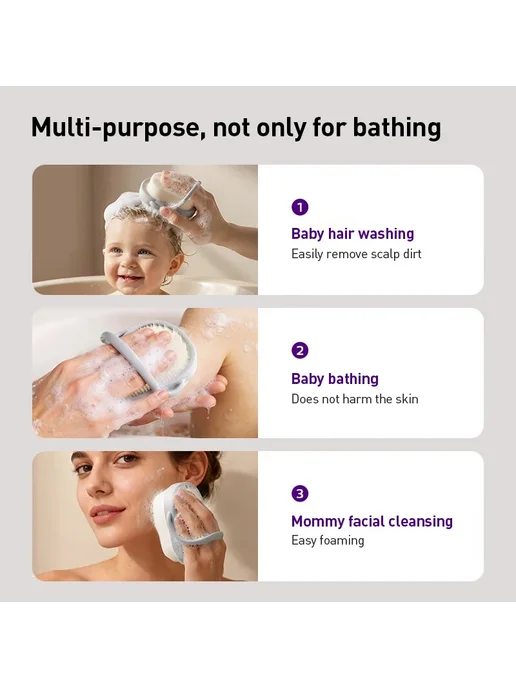 Avent Двухфункциональная массажная щетка для купания Philips, белый, фото 7