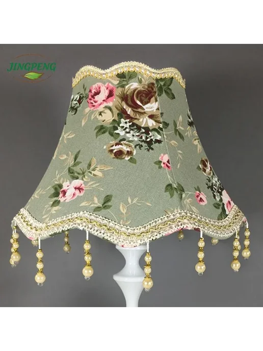 Абажур для лампы и торшера, ткань+металл, вариант