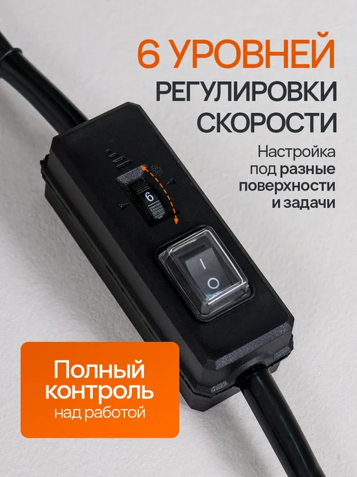 Haverlok Шлифовальная машина сетевая с подсветкой эксцентриковая, синий, фото 3