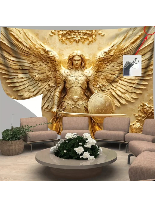 Нет бренда Панно VIKAMA «Архангел Михаил» 120x180cm 47x71inch, вариант, фото 5
