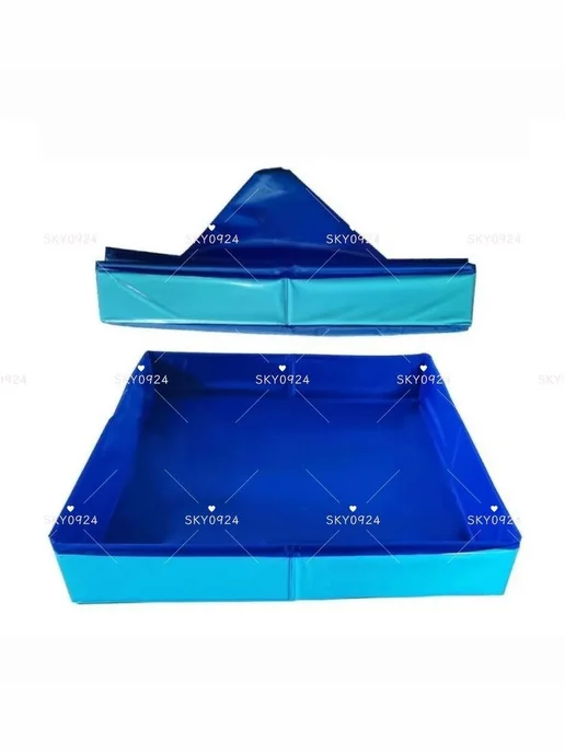 Эксклюзивная песочница для творчества синяя LIN 50x50x8 см, 50x50x8 см, фото 2